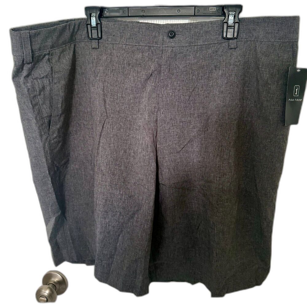 PGA Tour Men's Golf Shorts Stretch Size 44 Heather Gray NWT